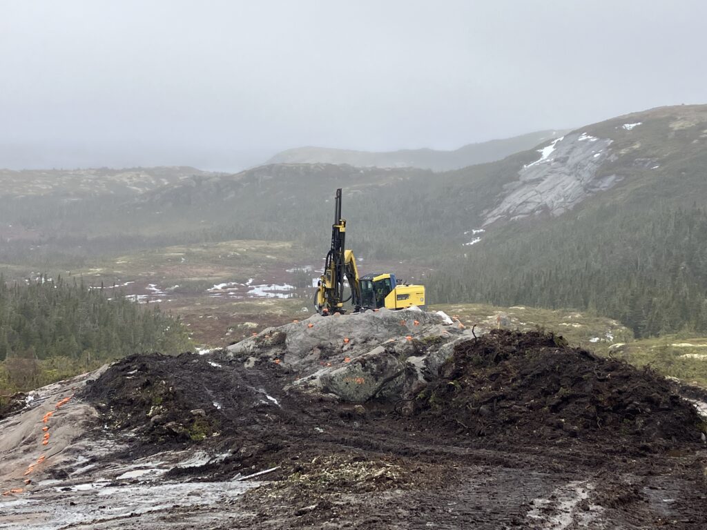 Début des travaux de la route 138 à La Tabatière. (Photo : Ministère des Transports et de la Mobilité durable)